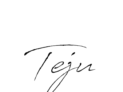Make a beautiful signature design for name Teju. With this signature (Antro_Vectra) style, you can create a handwritten signature for free. Teju signature style 6 images and pictures png