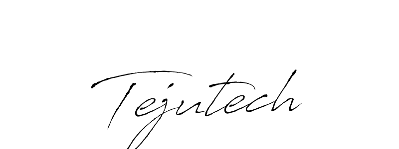 Use a signature maker to create a handwritten signature online. With this signature software, you can design (Antro_Vectra) your own signature for name Tejutech. Tejutech signature style 6 images and pictures png