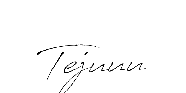 Similarly Antro_Vectra is the best handwritten signature design. Signature creator online .You can use it as an online autograph creator for name Tejuuu. Tejuuu signature style 6 images and pictures png