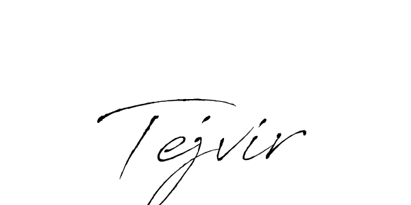 Design your own signature with our free online signature maker. With this signature software, you can create a handwritten (Antro_Vectra) signature for name Tejvir. Tejvir signature style 6 images and pictures png