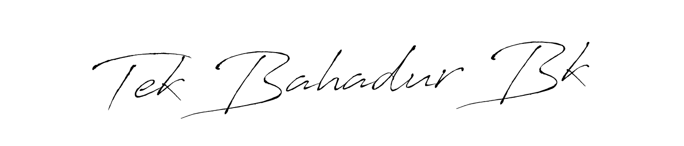 if you are searching for the best signature style for your name Tek Bahadur Bk. so please give up your signature search. here we have designed multiple signature styles  using Antro_Vectra. Tek Bahadur Bk signature style 6 images and pictures png