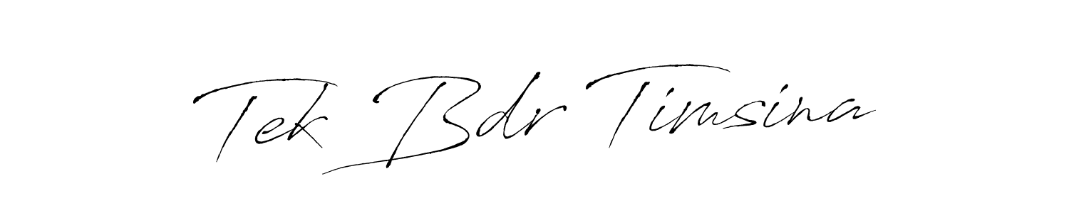 The best way (Antro_Vectra) to make a short signature is to pick only two or three words in your name. The name Tek Bdr Timsina include a total of six letters. For converting this name. Tek Bdr Timsina signature style 6 images and pictures png