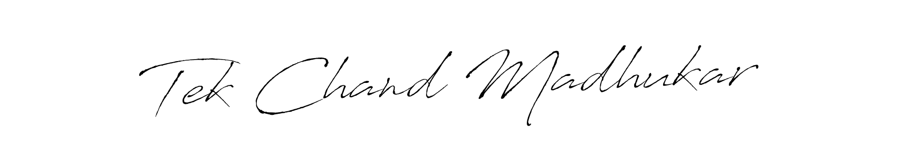 Use a signature maker to create a handwritten signature online. With this signature software, you can design (Antro_Vectra) your own signature for name Tek Chand Madhukar. Tek Chand Madhukar signature style 6 images and pictures png