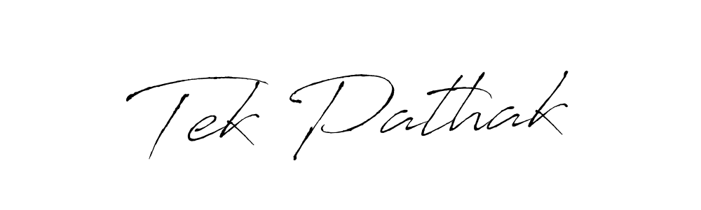 Design your own signature with our free online signature maker. With this signature software, you can create a handwritten (Antro_Vectra) signature for name Tek Pathak. Tek Pathak signature style 6 images and pictures png