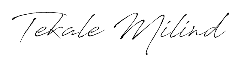 Similarly Antro_Vectra is the best handwritten signature design. Signature creator online. You can use it as an online autograph creator for name Tekale Milind. Tekale Milind signature style 6 images and pictures png