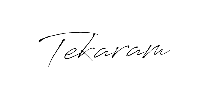 Make a beautiful signature design for name Tekaram. With this signature (Antro_Vectra) style, you can create a handwritten signature for free. Tekaram signature style 6 images and pictures png