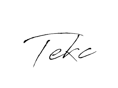 Tekc stylish signature style. Best Handwritten Sign (Antro_Vectra) for my name. Handwritten Signature Collection Ideas for my name Tekc. Tekc signature style 6 images and pictures png