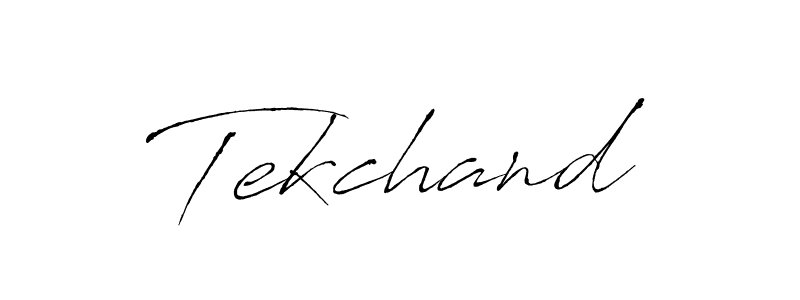 Design your own signature with our free online signature maker. With this signature software, you can create a handwritten (Antro_Vectra) signature for name Tekchand. Tekchand signature style 6 images and pictures png