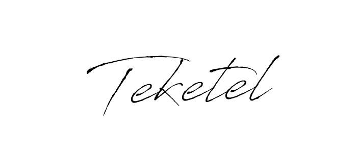 Teketel stylish signature style. Best Handwritten Sign (Antro_Vectra) for my name. Handwritten Signature Collection Ideas for my name Teketel. Teketel signature style 6 images and pictures png