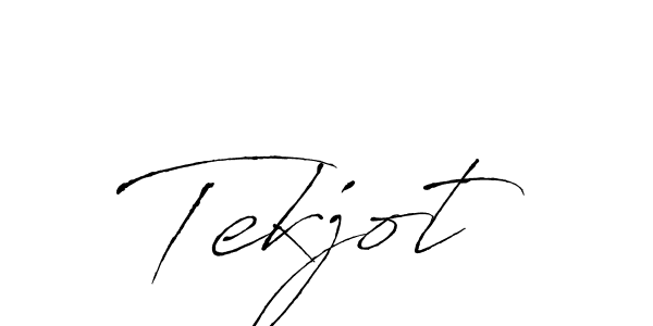 The best way (Antro_Vectra) to make a short signature is to pick only two or three words in your name. The name Tekjot include a total of six letters. For converting this name. Tekjot signature style 6 images and pictures png