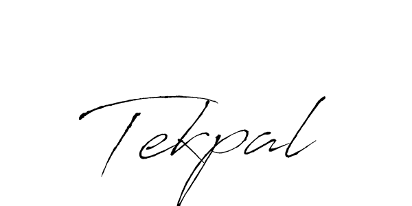 Make a beautiful signature design for name Tekpal. With this signature (Antro_Vectra) style, you can create a handwritten signature for free. Tekpal signature style 6 images and pictures png