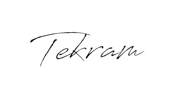 Create a beautiful signature design for name Tekram. With this signature (Antro_Vectra) fonts, you can make a handwritten signature for free. Tekram signature style 6 images and pictures png