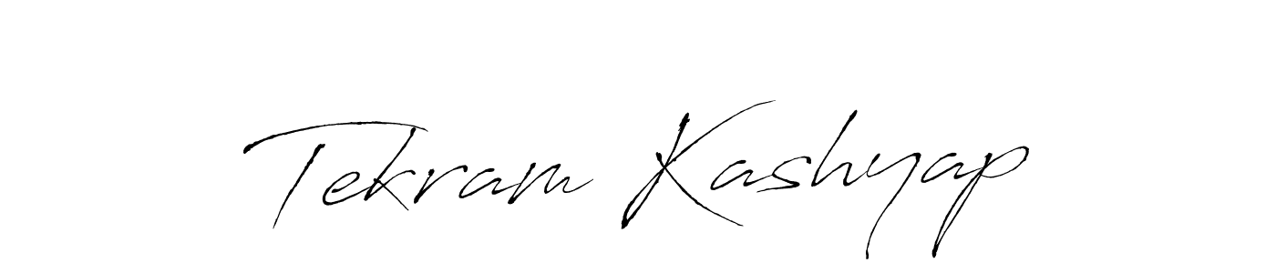 It looks lik you need a new signature style for name Tekram Kashyap. Design unique handwritten (Antro_Vectra) signature with our free signature maker in just a few clicks. Tekram Kashyap signature style 6 images and pictures png