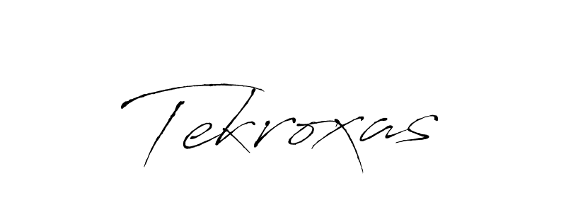 The best way (Antro_Vectra) to make a short signature is to pick only two or three words in your name. The name Tekroxas include a total of six letters. For converting this name. Tekroxas signature style 6 images and pictures png