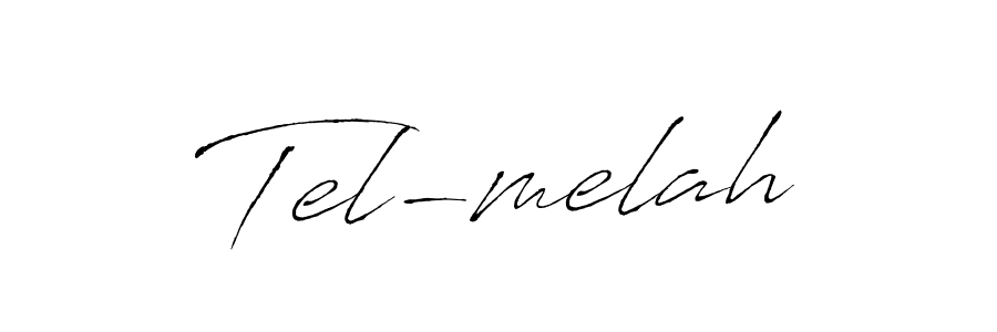 Design your own signature with our free online signature maker. With this signature software, you can create a handwritten (Antro_Vectra) signature for name Tel-melah. Tel-melah signature style 6 images and pictures png