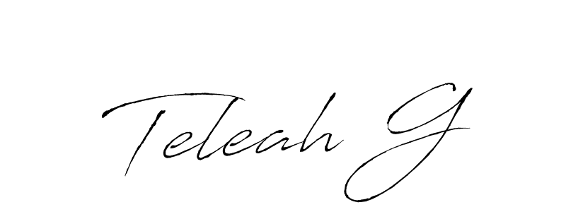 if you are searching for the best signature style for your name Teleah G. so please give up your signature search. here we have designed multiple signature styles  using Antro_Vectra. Teleah G signature style 6 images and pictures png