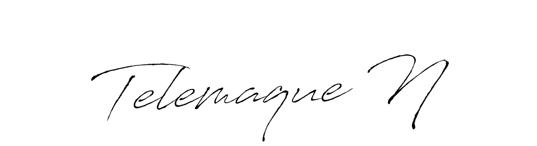 Once you've used our free online signature maker to create your best signature Antro_Vectra style, it's time to enjoy all of the benefits that Telemaque N name signing documents. Telemaque N signature style 6 images and pictures png