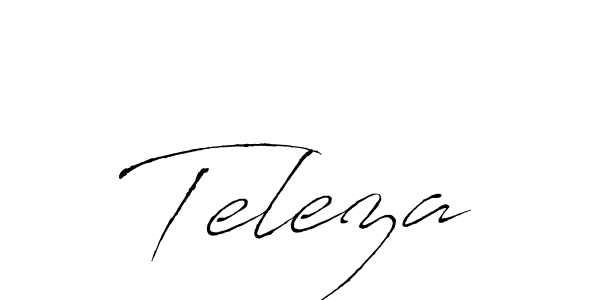 How to make Teleza signature? Antro_Vectra is a professional autograph style. Create handwritten signature for Teleza name. Teleza signature style 6 images and pictures png