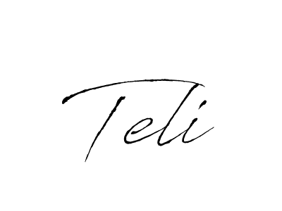 How to Draw Teli signature style? Antro_Vectra is a latest design signature styles for name Teli. Teli signature style 6 images and pictures png