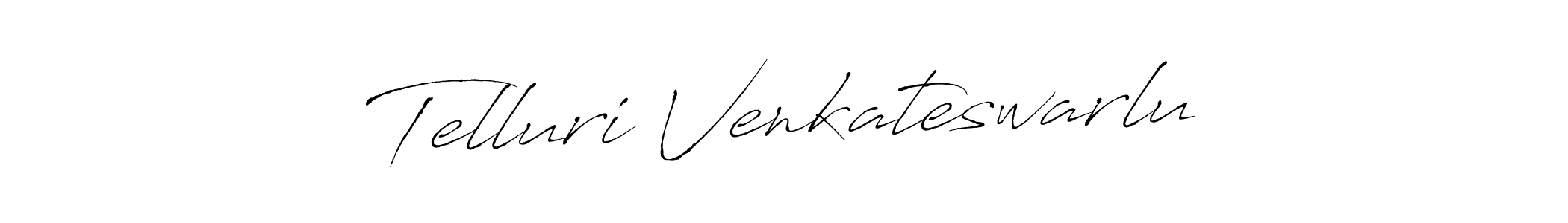 How to make Telluri Venkateswarlu name signature. Use Antro_Vectra style for creating short signs online. This is the latest handwritten sign. Telluri Venkateswarlu signature style 6 images and pictures png