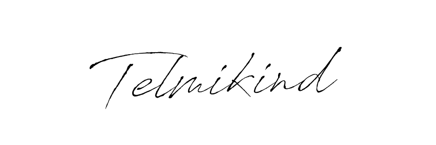 How to make Telmikind name signature. Use Antro_Vectra style for creating short signs online. This is the latest handwritten sign. Telmikind signature style 6 images and pictures png