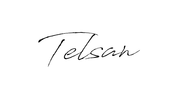Use a signature maker to create a handwritten signature online. With this signature software, you can design (Antro_Vectra) your own signature for name Telsan. Telsan signature style 6 images and pictures png