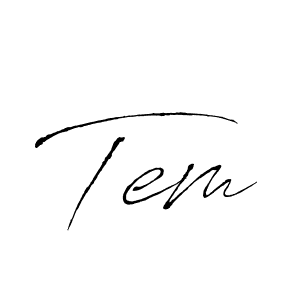 How to make Tem signature? Antro_Vectra is a professional autograph style. Create handwritten signature for Tem name. Tem signature style 6 images and pictures png