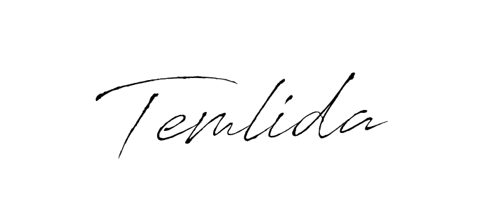 How to Draw Temlida signature style? Antro_Vectra is a latest design signature styles for name Temlida. Temlida signature style 6 images and pictures png