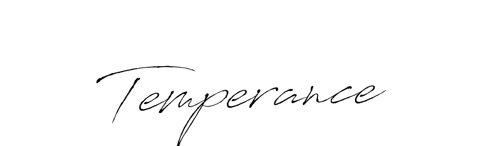 Use a signature maker to create a handwritten signature online. With this signature software, you can design (Antro_Vectra) your own signature for name Temperance. Temperance signature style 6 images and pictures png