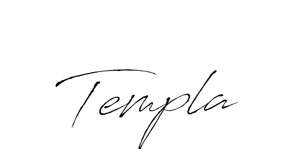 Make a beautiful signature design for name Templa. With this signature (Antro_Vectra) style, you can create a handwritten signature for free. Templa signature style 6 images and pictures png