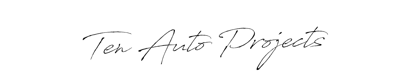 Similarly Antro_Vectra is the best handwritten signature design. Signature creator online .You can use it as an online autograph creator for name Ten Auto Projects. Ten Auto Projects signature style 6 images and pictures png