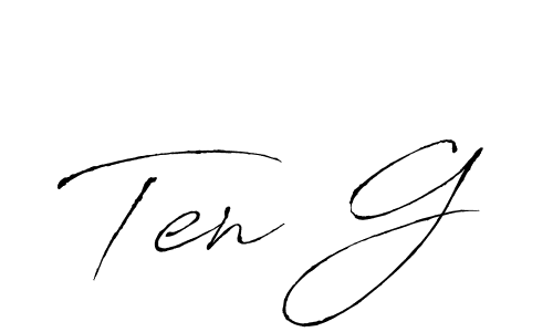 Create a beautiful signature design for name Ten G. With this signature (Antro_Vectra) fonts, you can make a handwritten signature for free. Ten G signature style 6 images and pictures png