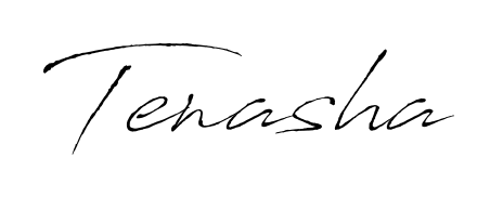 A stylish, flowing autograph style designed for name Tenasha using Antro_Vectra typography. Perfect for digital creative projects. Tenasha signature style 6 images and pictures png