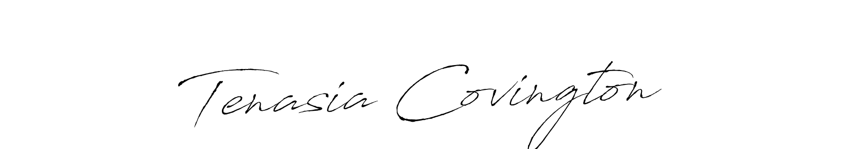 How to make Tenasia Covington name signature. Use Antro_Vectra style for creating short signs online. This is the latest handwritten sign. Tenasia Covington signature style 6 images and pictures png