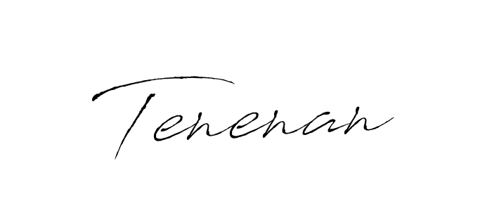 Make a beautiful signature design for name Tenenan. With this signature (Antro_Vectra) style, you can create a handwritten signature for free. Tenenan signature style 6 images and pictures png