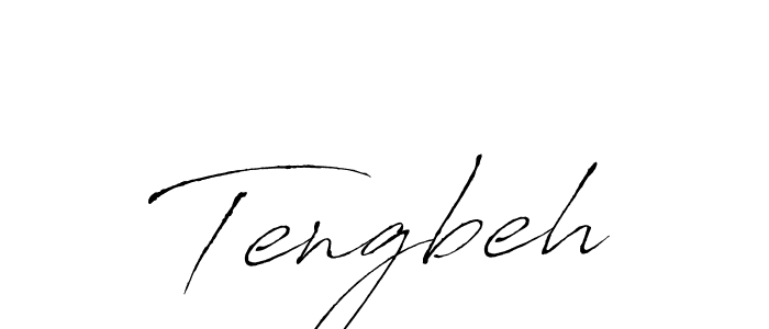 Make a beautiful signature design for name Tengbeh. With this signature (Antro_Vectra) style, you can create a handwritten signature for free. Tengbeh signature style 6 images and pictures png