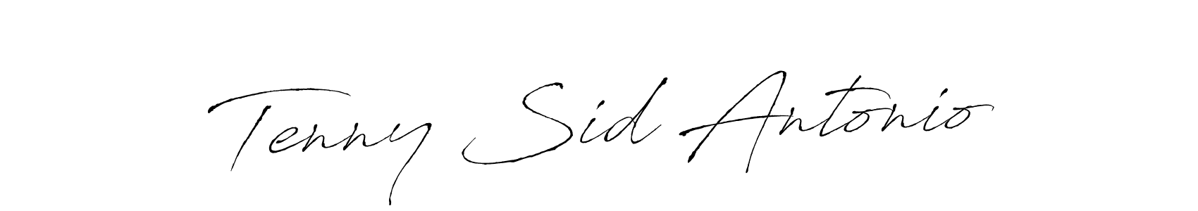 Use a signature maker to create a handwritten signature online. With this signature software, you can design (Antro_Vectra) your own signature for name Tenny Sid Antonio. Tenny Sid Antonio signature style 6 images and pictures png