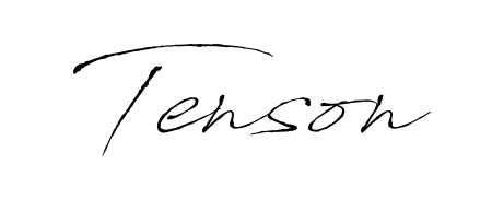 Express your personality with a custom Tenson signature crafted with Antro_Vectra typography. Free transparent PNG download available. Tenson signature style 6 images and pictures png