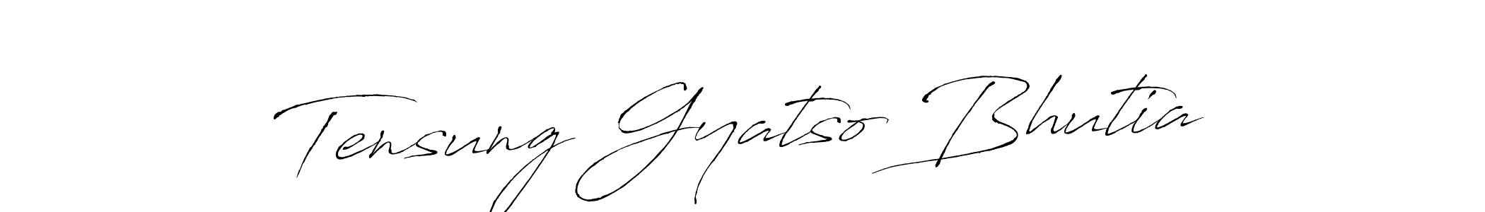 Design your own signature with our free online signature maker. With this signature software, you can create a handwritten (Antro_Vectra) signature for name Tensung Gyatso Bhutia. Tensung Gyatso Bhutia signature style 6 images and pictures png