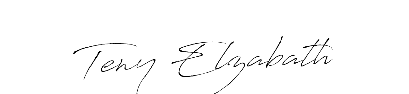 Antro_Vectra is a professional signature style that is perfect for those who want to add a touch of class to their signature. It is also a great choice for those who want to make their signature more unique. Get Teny Elzabath name to fancy signature for free. Teny Elzabath signature style 6 images and pictures png
