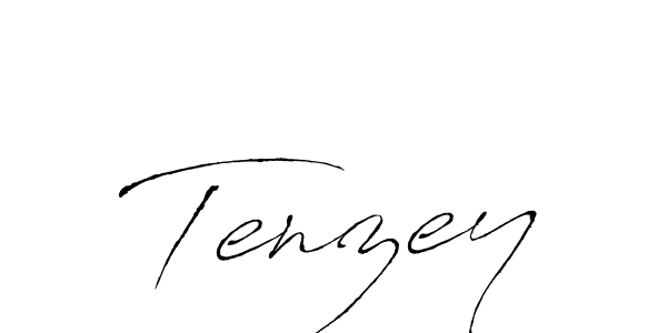 How to make Tenzey signature? Antro_Vectra is a professional autograph style. Create handwritten signature for Tenzey name. Tenzey signature style 6 images and pictures png