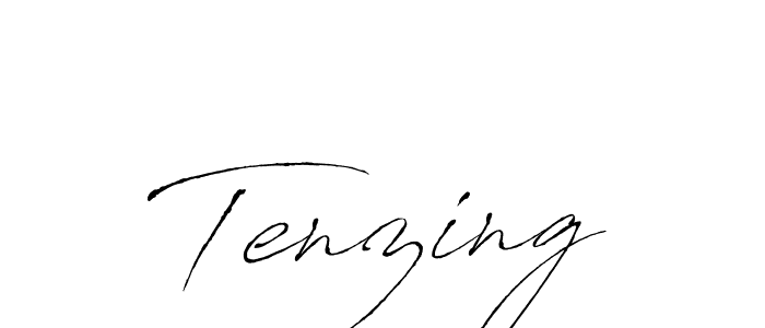 Design your own signature with our free online signature maker. With this signature software, you can create a handwritten (Antro_Vectra) signature for name Tenzing. Tenzing signature style 6 images and pictures png