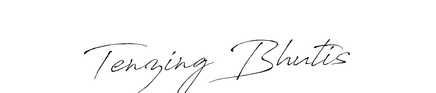 Make a beautiful signature design for name Tenzing Bhutis. With this signature (Antro_Vectra) style, you can create a handwritten signature for free. Tenzing Bhutis signature style 6 images and pictures png