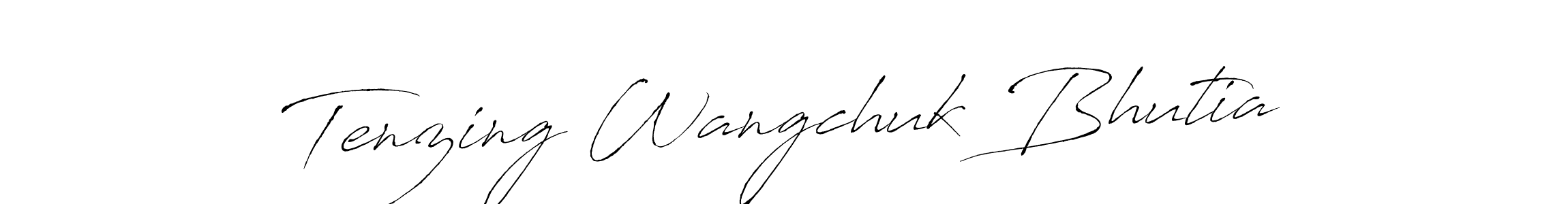 Use a signature maker to create a handwritten signature online. With this signature software, you can design (Antro_Vectra) your own signature for name Tenzing Wangchuk Bhutia. Tenzing Wangchuk Bhutia signature style 6 images and pictures png