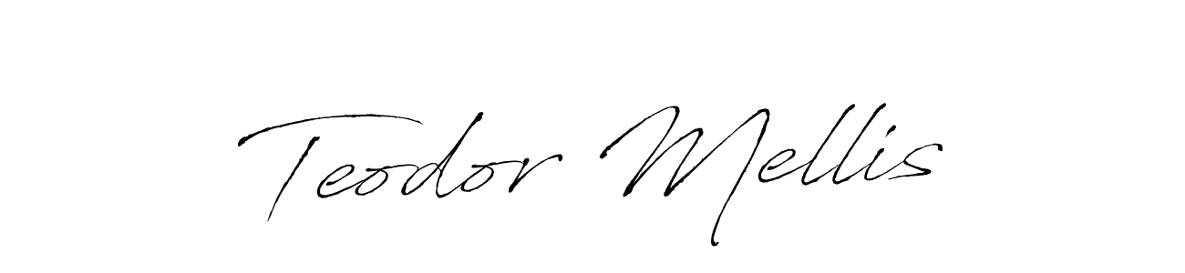 Make a beautiful signature design for name Teodor Mellis. With this signature (Antro_Vectra) style, you can create a handwritten signature for free. Teodor Mellis signature style 6 images and pictures png