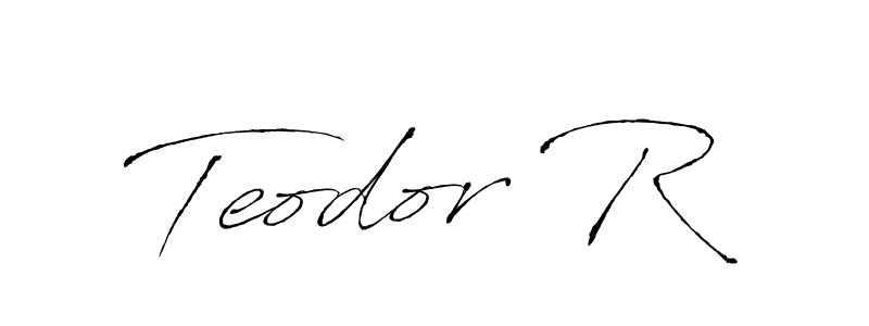 if you are searching for the best signature style for your name Teodor R. so please give up your signature search. here we have designed multiple signature styles  using Antro_Vectra. Teodor R signature style 6 images and pictures png