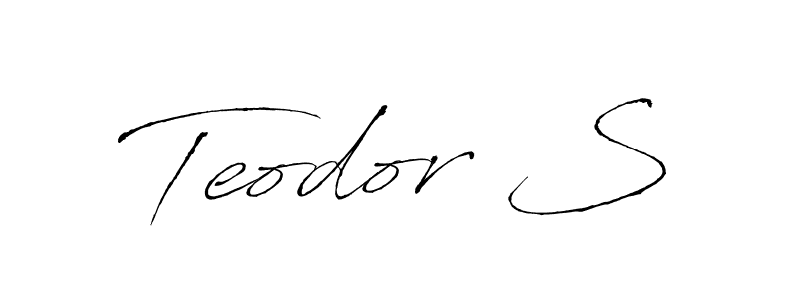 Make a beautiful signature design for name Teodor S. Use this online signature maker to create a handwritten signature for free. Teodor S signature style 6 images and pictures png