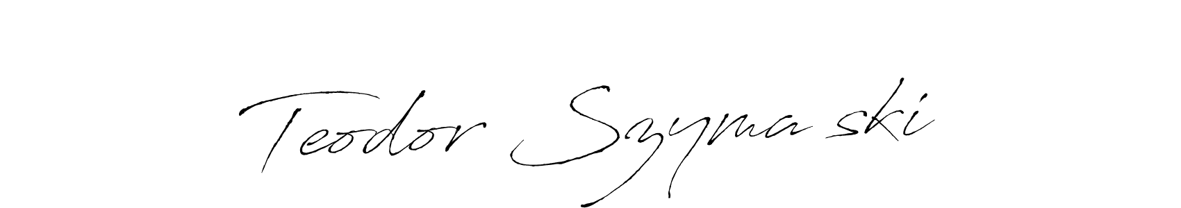 How to Draw Teodor Szymański signature style? Antro_Vectra is a latest design signature styles for name Teodor Szymański. Teodor Szymański signature style 6 images and pictures png