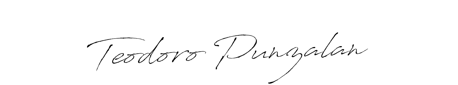 Design your own signature with our free online signature maker. With this signature software, you can create a handwritten (Antro_Vectra) signature for name Teodoro Punzalan. Teodoro Punzalan signature style 6 images and pictures png