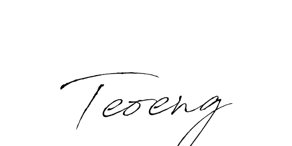 Use a signature maker to create a handwritten signature online. With this signature software, you can design (Antro_Vectra) your own signature for name Teoeng. Teoeng signature style 6 images and pictures png
